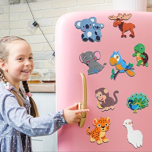 Miniatura 5 de 10 imanes de nevera para niños pequeños de 1 a 3 años, imanes de refrigerador para niños, juguetes educativos, imanes de animales de aprendizaje