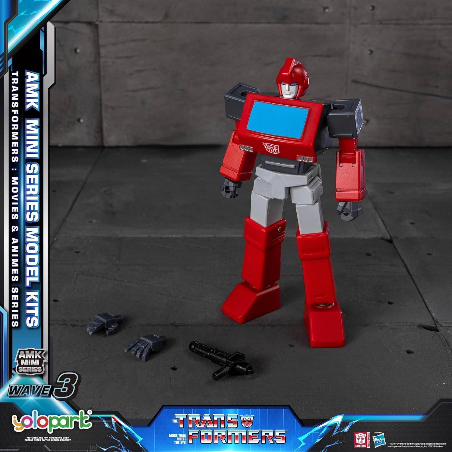 YOLOPARK 6+1 Pack Transformers AMK MINI WAVE3 Actionfiguren | 4,7" hoch beweglich TF3 Optimus Prime Megatron, IDW Orion Pax Bumblebee, G1 Ironhide Ratchet Actionfiguren für Kinder ab 8+