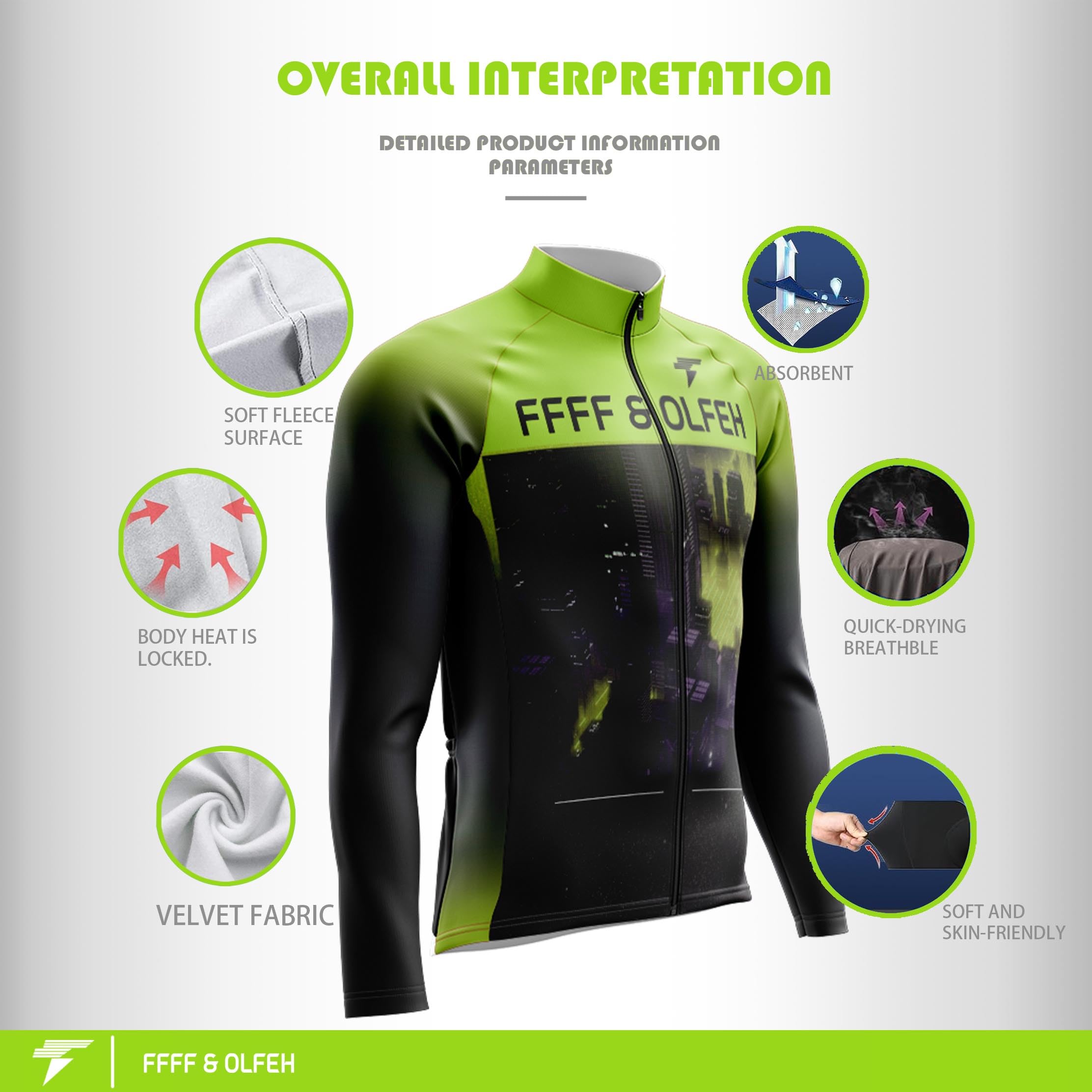 Maillot Ciclismo Hombre Manga Larga Ropa de MTB Bicicleta Camisa,Maillot de Ciclismo de Manga Larga para Hombre, con Bolsillos Custom Conjunto Ciclista Pro Team