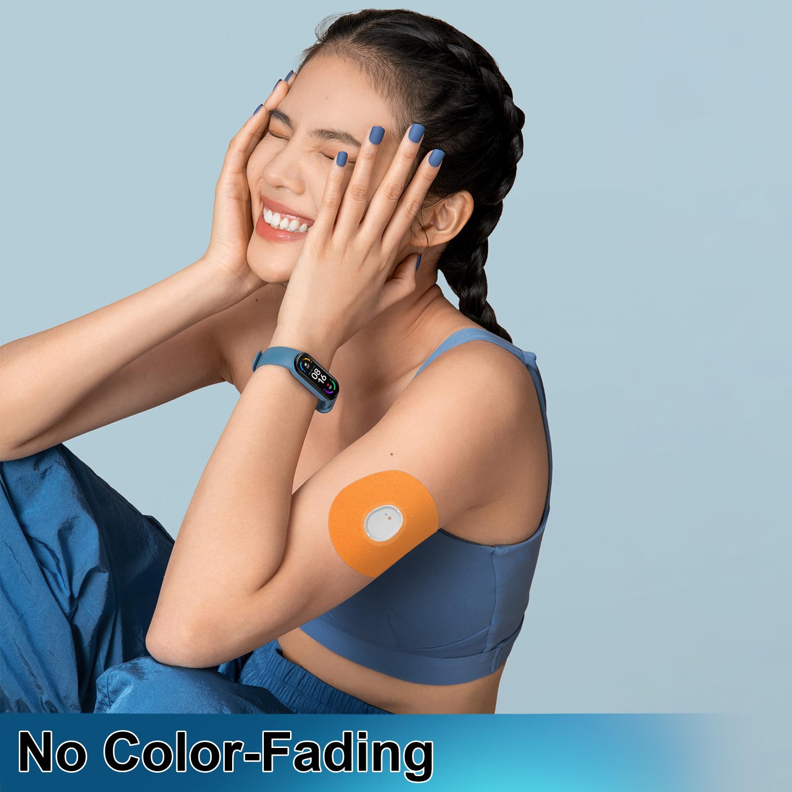 G7 Klebepflaster, wasserdicht, vorgeschnitten, mit Löchern, hypoallergen, langlebig, latexfrei, 30 Stück, zehn Farben