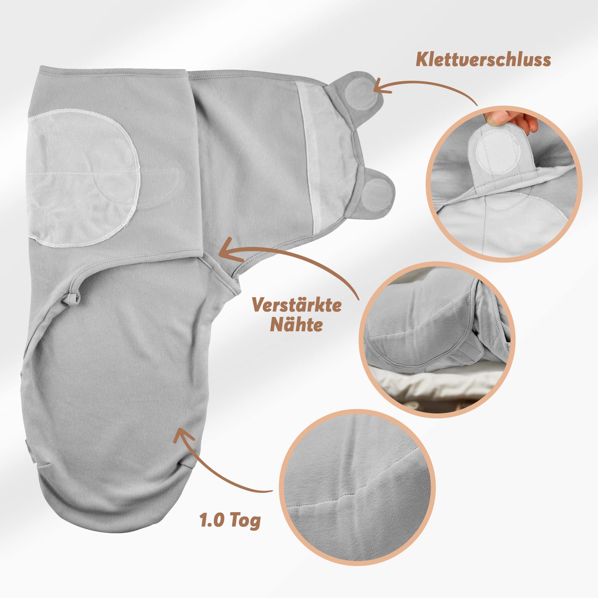 Juicy Bumbles Pucksack Baby 0-3 Monate - 3er Set Pucktuch 0-3 Monate - Babydecke Baumwolle 100% - Unerlässliche Baby Erstausstattung als Baby Decke Neugeborenen Mädchen und Jungen