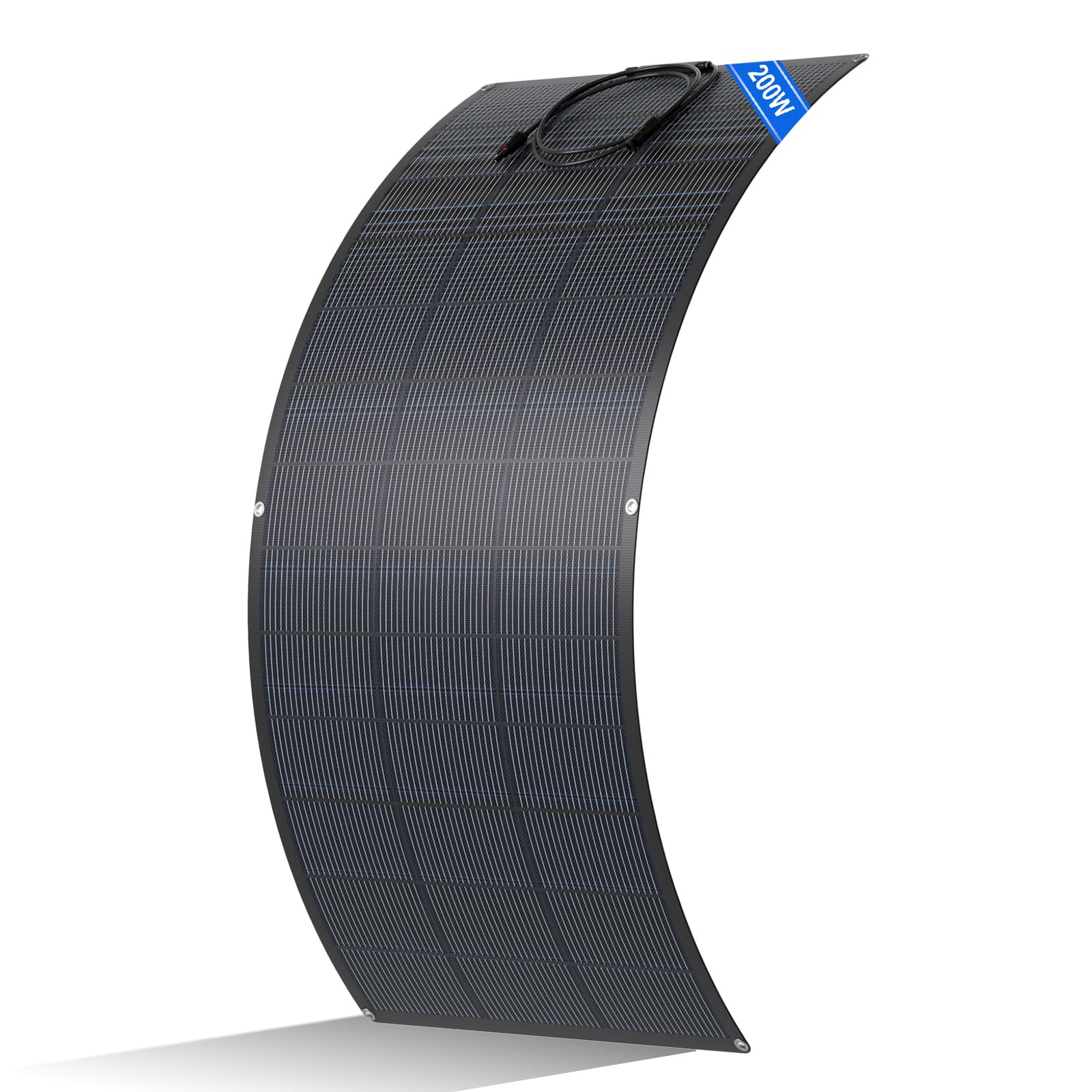 Panel solar flexible ECO-WORTHY 200W ETFE 18BB 25% eficiencia balcones autocaravanas barcos