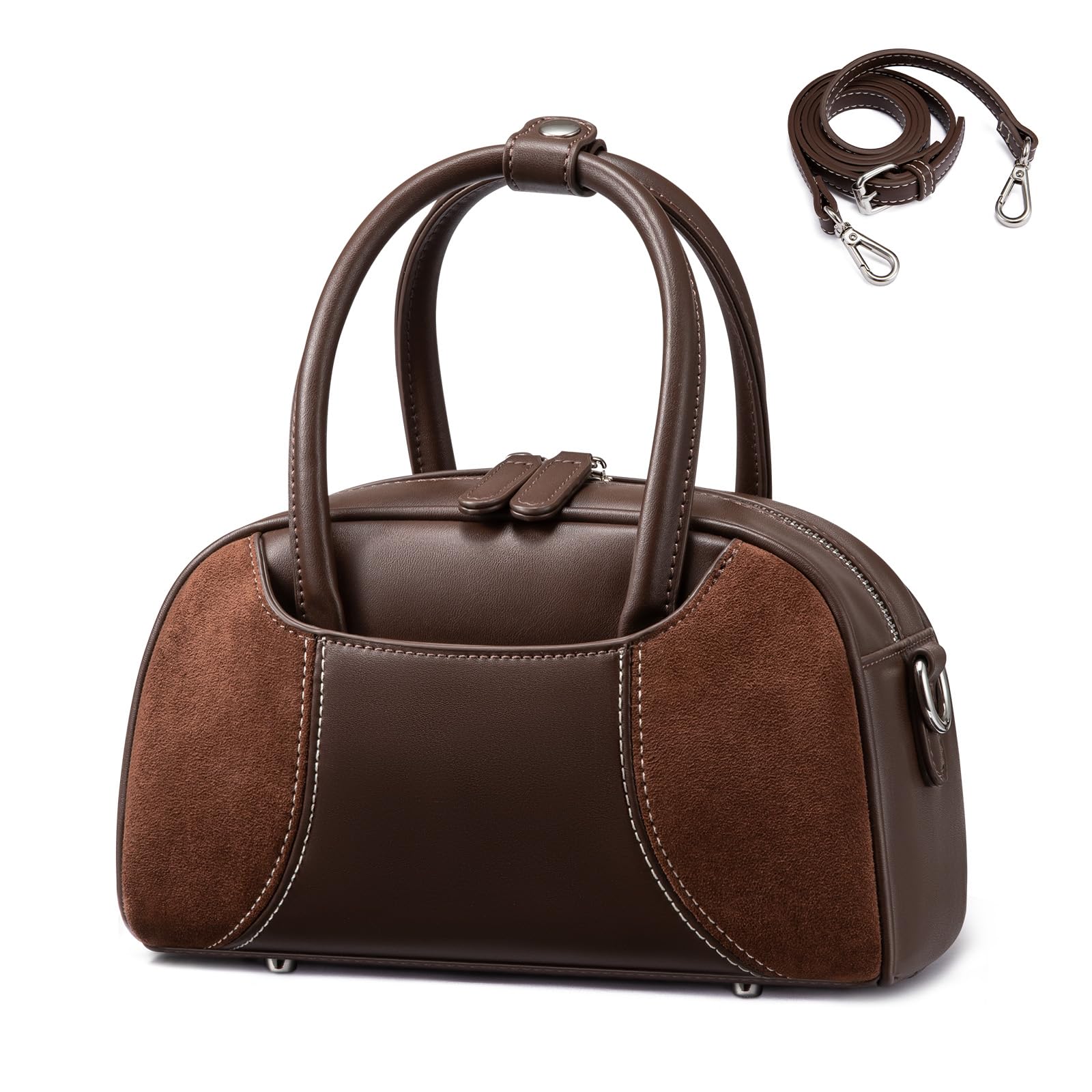 LOVEVOOK Shoulder Bag for Women - Small Purses for Women Trendy Handbags Mini Vintage Hobo Clutch with Detachable Strap