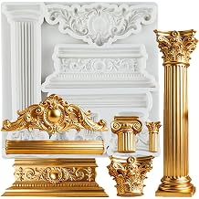 Roman Column Silicone Mould Greek Marble Pillars Fondant Moulds