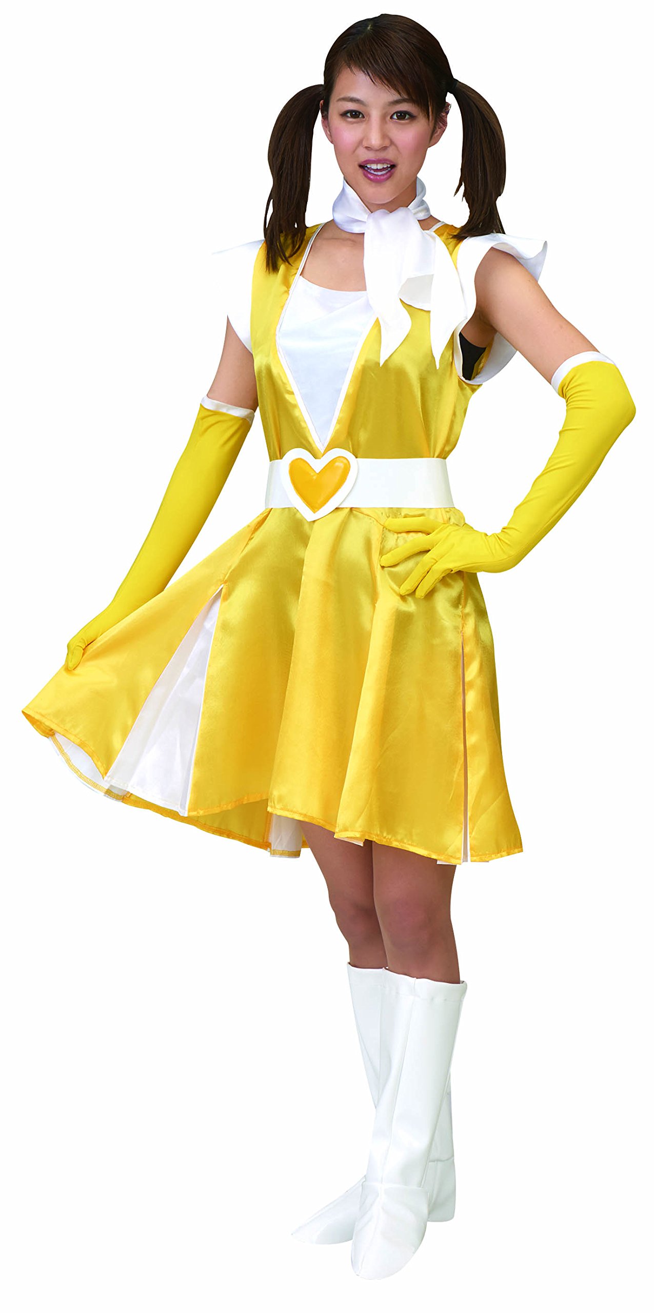 Amazon.co.jp: 週末のヒロインアイドル コスチューム イエロー