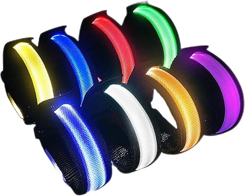 8 pulseras LED que brillan en la oscuridad, pulseras de fiesta de Halloween que brillan en la oscuridad, suministros para Navidad, conciertos,
