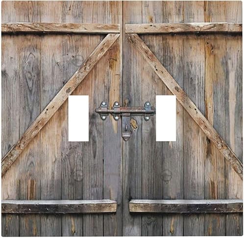 Miniatura 47 de Cubierta de Interruptor de Luz de Palanca de 1 Gang con Estampado de Bosque de Pinos Rústico Campestre, Cabaña Lodge Granero Bosque Forestal de