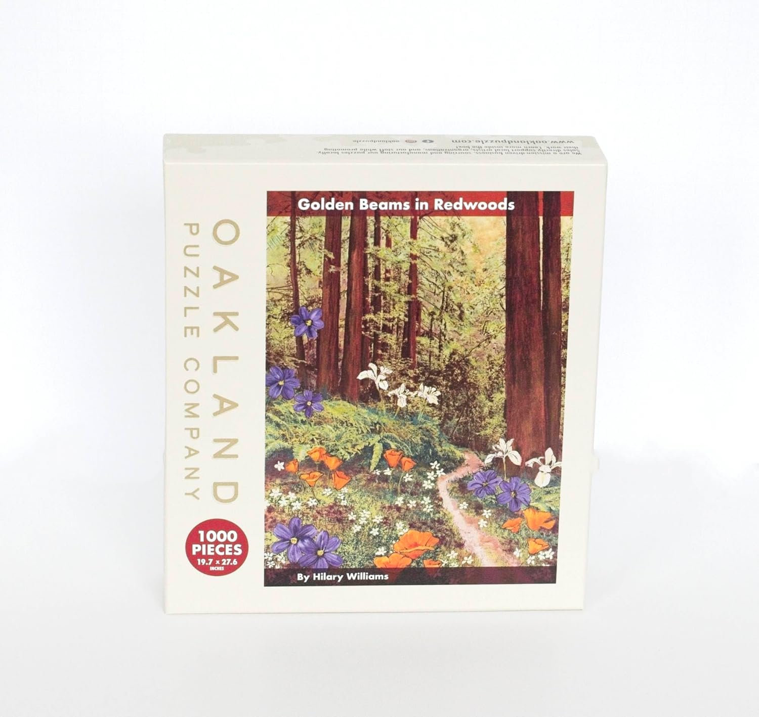 Golden Beams in Redwoods 1000 Piece Jigsaw Puzzle