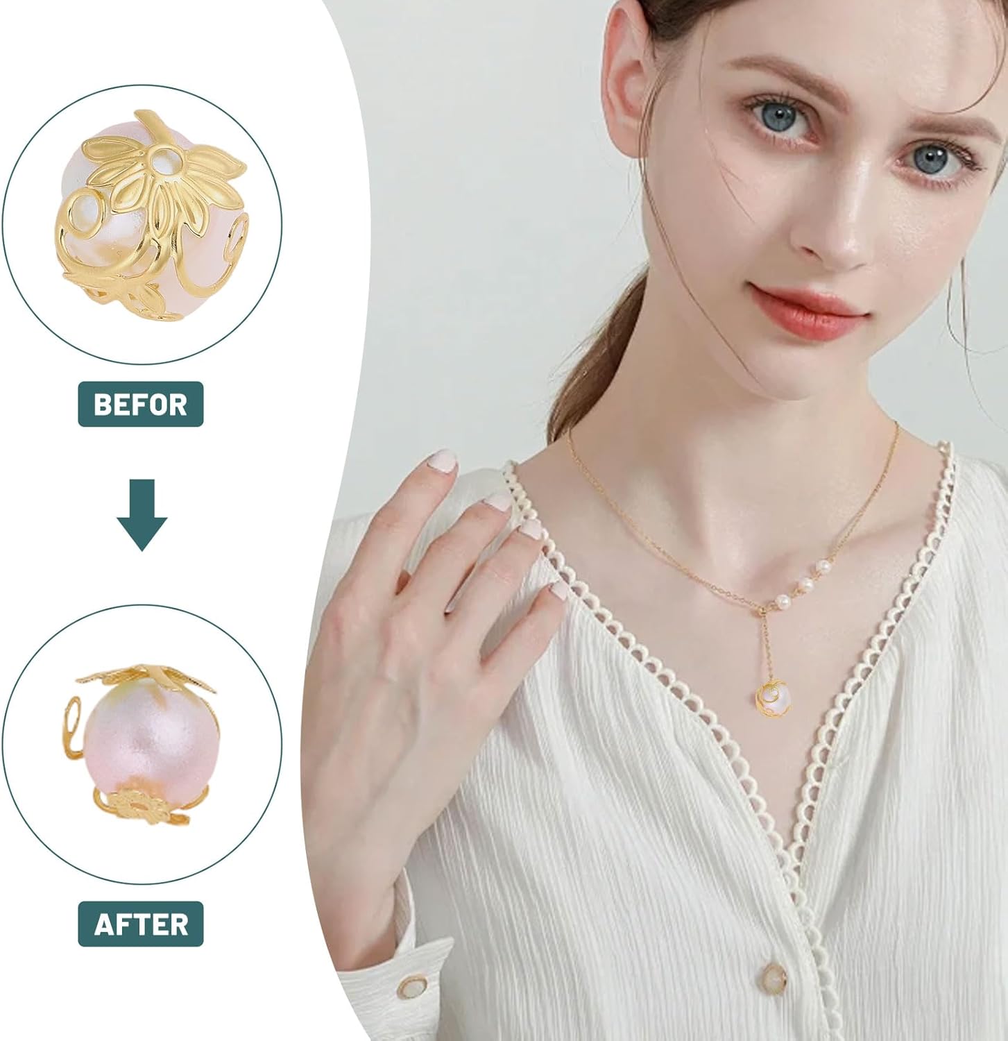 CHGCRAFT 24 pcs 2 Colors Branch Leaf Base Pendant Setting Brass Twig Blank Base Leaves Branch Pendants for DIY Necklace Jewelry Earrings Crafts Supplies, 2 Colors, 1.53x0.87x 0.02inch - Image 4