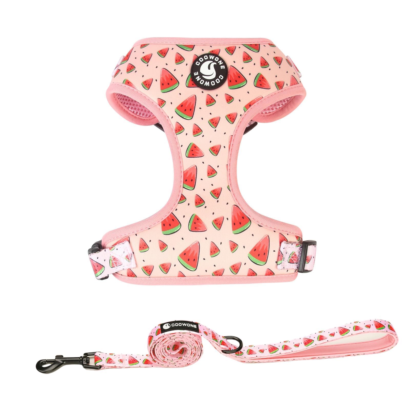 Coowone Dog Harness and Leash Set, Adjustable Puppy Harness and Soft Padded Dog Vest Clothes for Small Medium Large Dogs