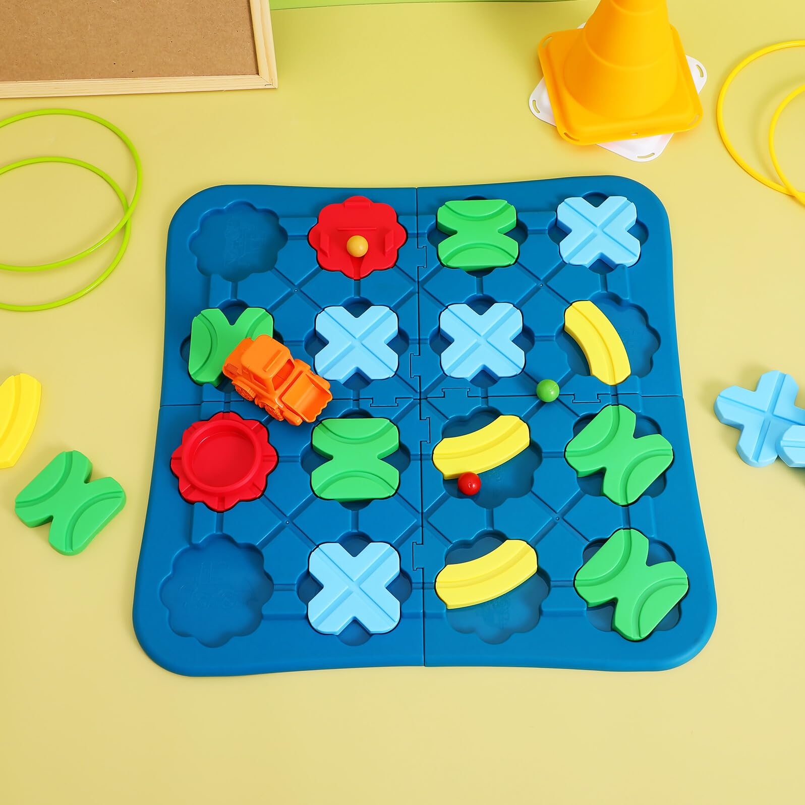 Pista de Rompecabezas de Carretera para Niños de Plástico | Juego Preescolar, Ligero Interacción Familiar, Actividad de Aprendizaje Temprano y Desarrollo
