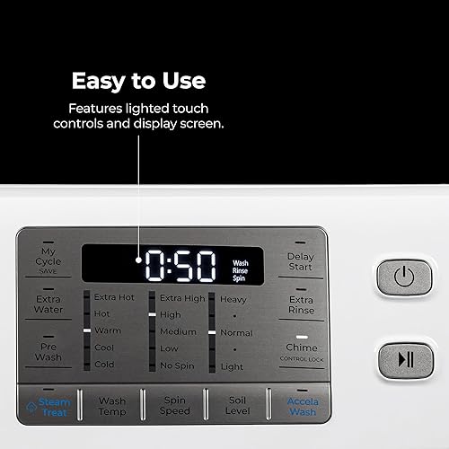 Miniatura 4 de Kenmore Lavadora de carga frontal de 4.5 pies cúbicos con tratamiento de vapor que elimina las manchas, reduce el tiempo de lavandería con Accela