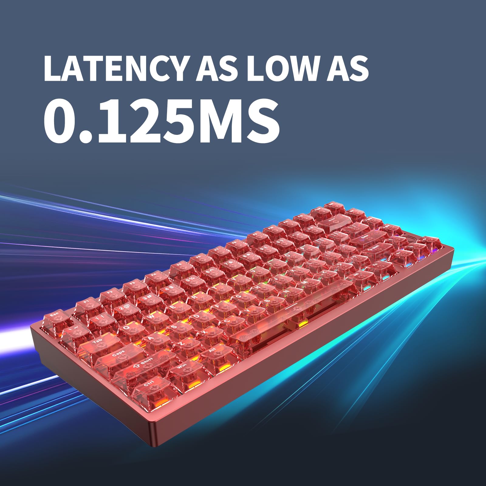 IROK MG75PRO 81-klawiszowa przewodowa klawiatura mechaniczna z przełącznikiem magnetycznym, efekt Halla, aluminium 8 kHZ/ARGB/CNC, struktura płyty do gier (czerwona)