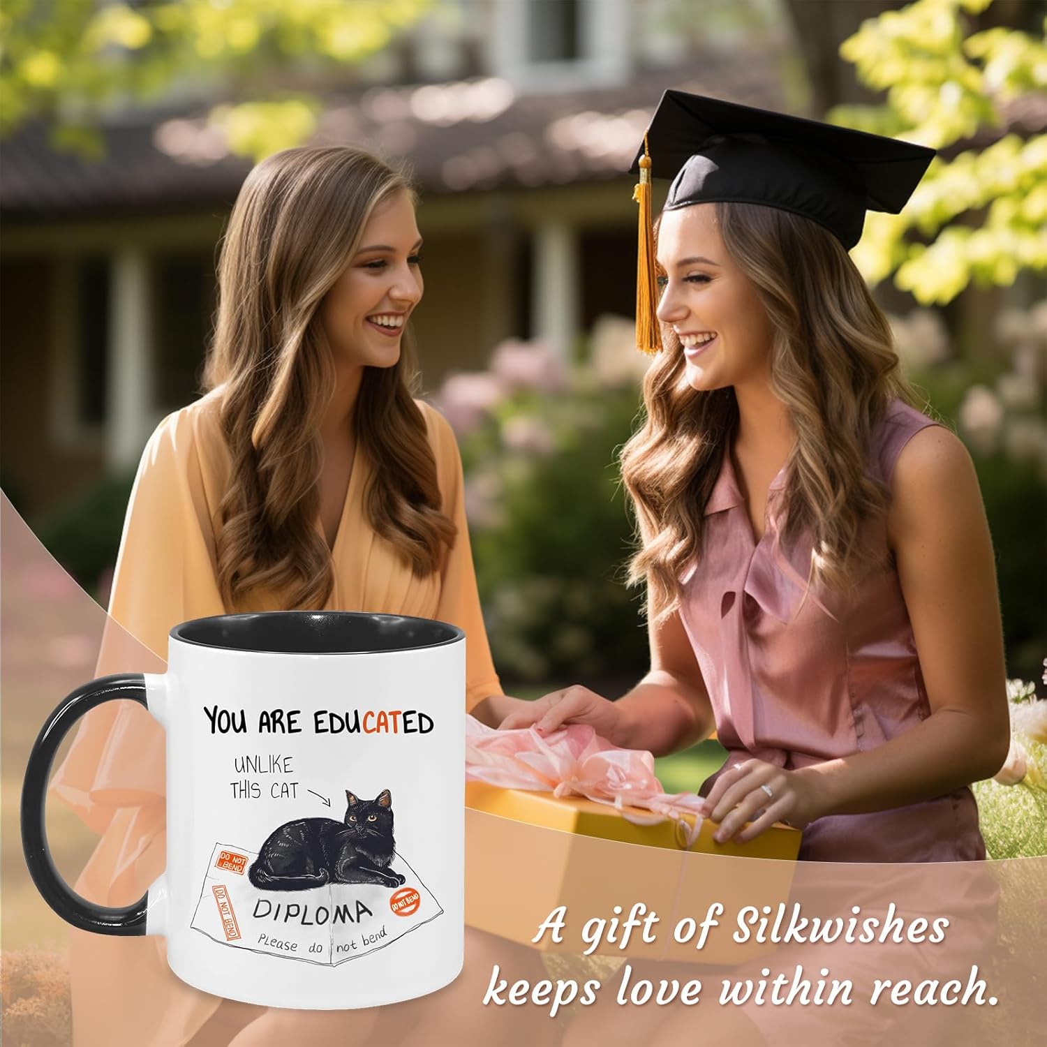 Graduation Gifts for Her,Him Grad Cups 11Oz Grad Mug Funny Coffee Mug for College Graduation Gifts Master Degree,Phd for Women,Men Cat Lovers - Image 3