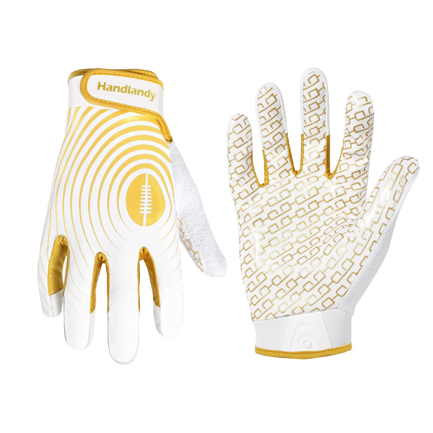 HANDLANDY Youth Football Gloves, Kids Sticky Receiver Gloves,Super Grip Football Glove Best Gift for Boys,Girls