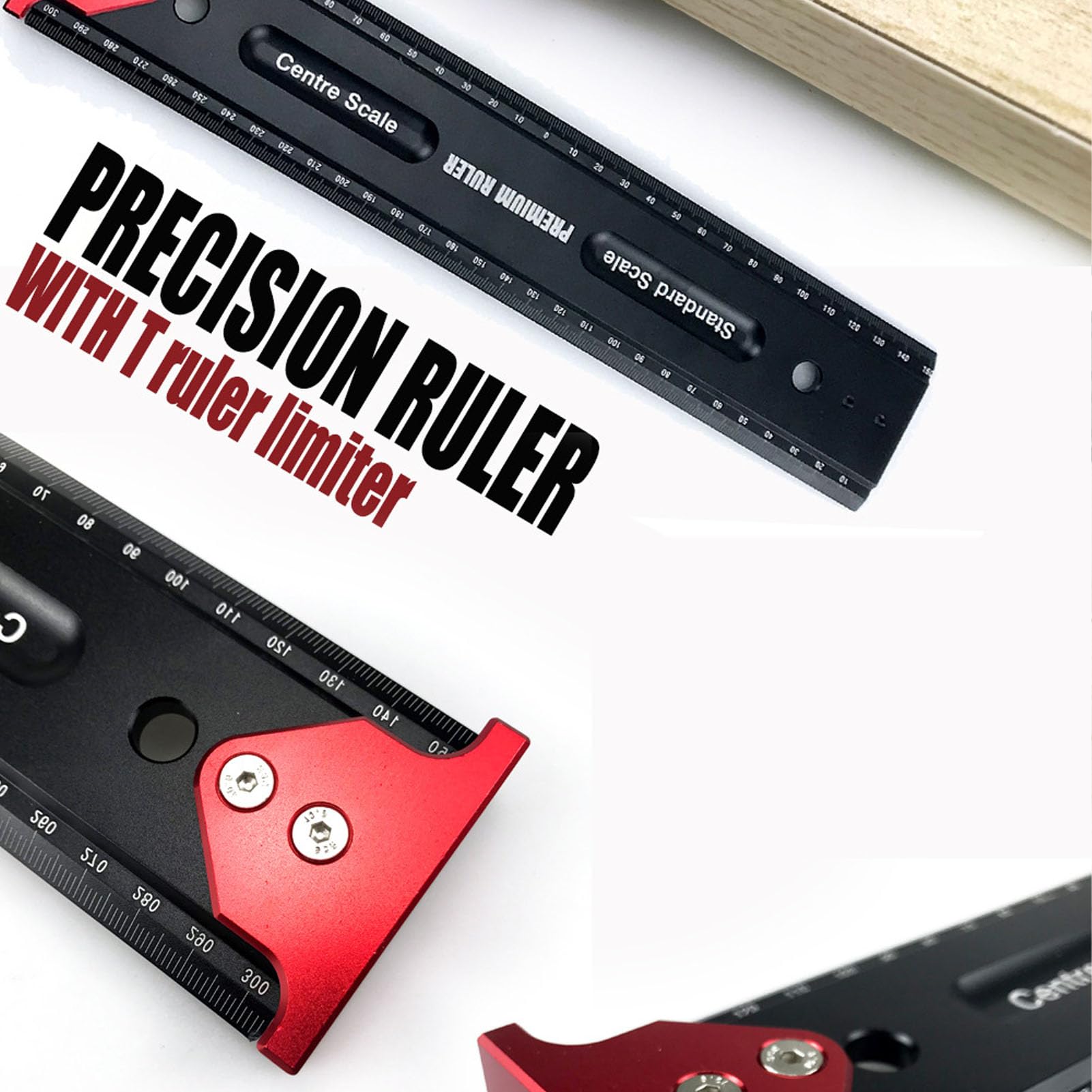 Rigno in legno in lega di alluminio Rigno multifunzionale Tipo T Scribing Rigo
