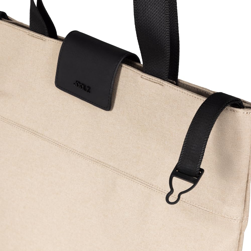 Joolz Wickeltasche – Geräumige Windeltasche mit 20L Fassungsvermögen | Stilvolle, wasserabweisendem Material, faltbarer Wickelunterlage & Tabletfach –Kompatibel mit Joolz Kinderwagen – Sandy Taupe