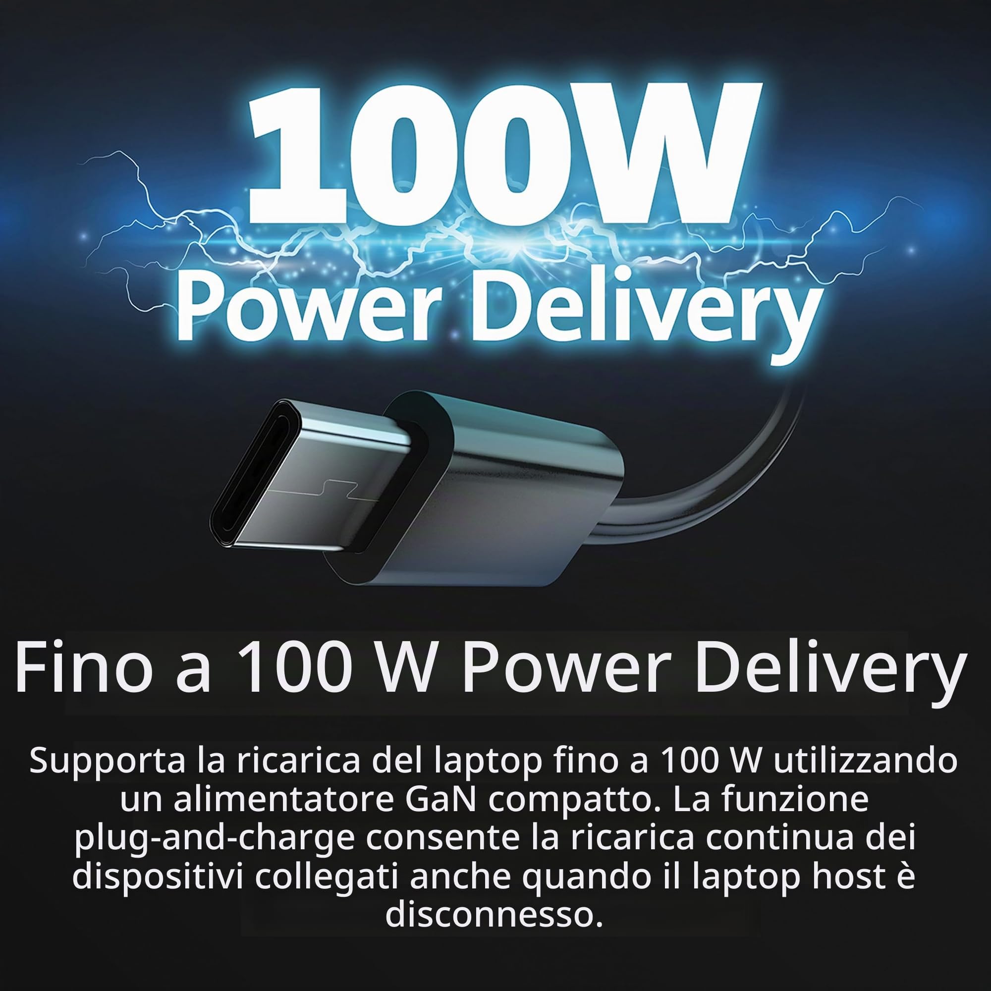 Kensington SD4842P Docking Station USB-C, Collega 3 Monitor HD, Alimentazione Erogata fino a 100 W, 5 porte USB Plug and Charge, Realizzata con il 73% di Materiale Riciclato Post-Consumo, K32810EU