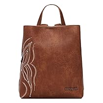 Desigual Mini zaino da donna in poliuretano, marrone, Einheitsgröße