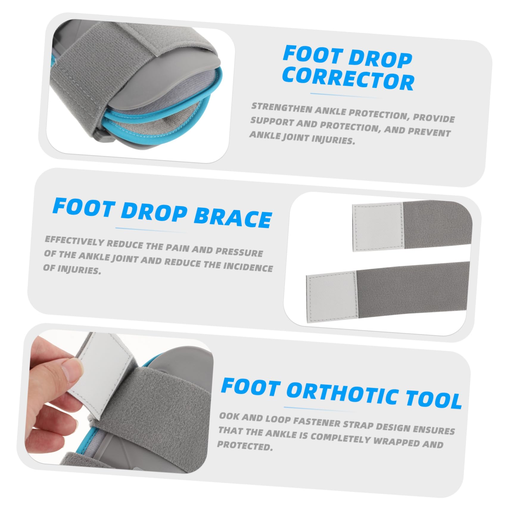 Gogogmee Ankle Stabilizer Brace Foot and Ankle Brace Foot Orthotic Device Support for Sprained Adjustable Splint