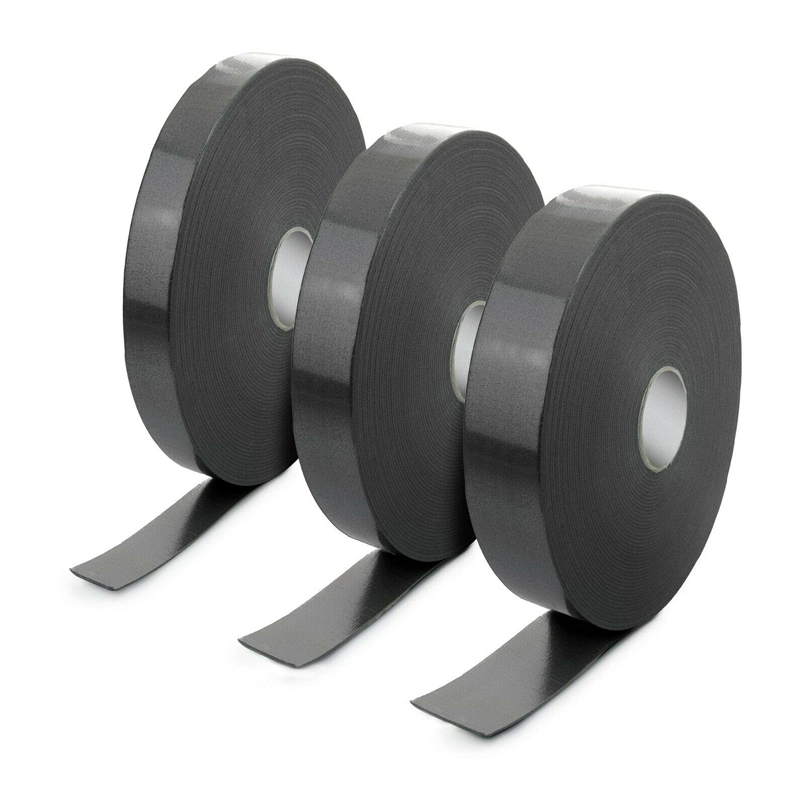 DQ-PP Nagelafdichtband, 40 mm x 3 mm, 4 rollen (120 meter) | scheidingswand tape | nietband | afdichtband | zelfklevend | nagelband | standwerkprofiel | PE-schuim