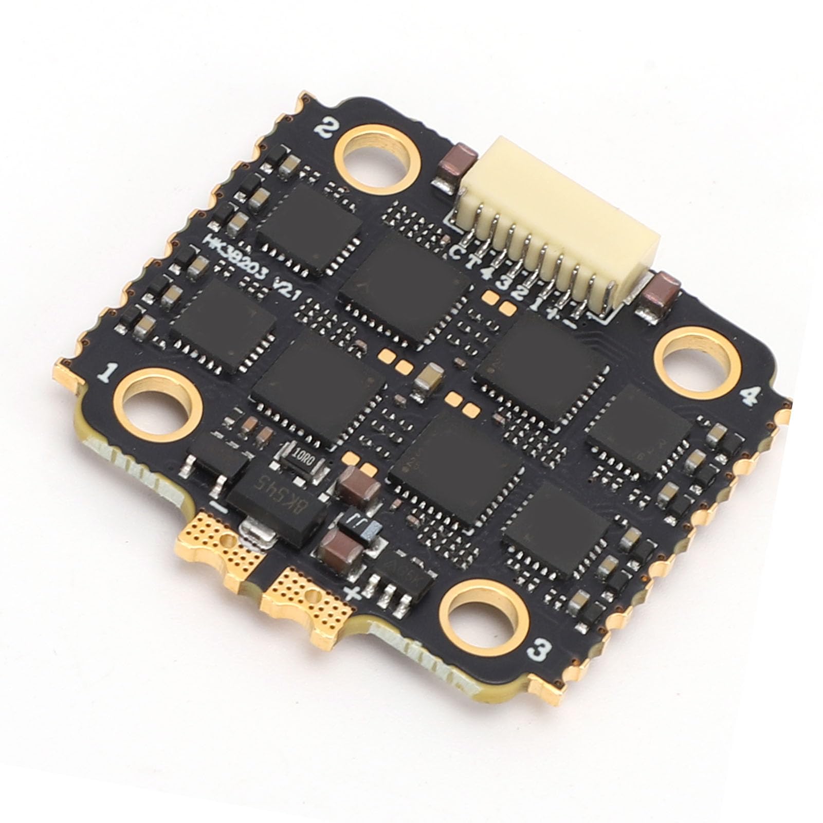 Generic Bezszczotkowy Kontroler Prędkości Drona ESC 40A 4 w 1 do Quadkopterów Wyścigowych FPV, Lekka Konstrukcja o Wysokiej Wydajności Zapewniająca Płynne Loty, Kompatybilna z Akumulatorami 2S-6S