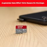 SanDisk 256 Go Ultra Go microSDXC, Carte Micro SD + Adaptateur SD (pour Android Smartphone et Tablette, Video Full HDD, jusqu'à 150 Mo/s, UHS-I, La Performance A1, V10, Class 10, U1) pour Amazon - 3