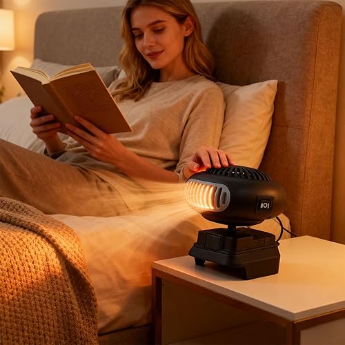 Miniatura 7 de Estufa de escritorio portátil alimentada por USB sobrecalentamiento silencioso de calentamiento rápido para oficinadormitoriouso de automóviles