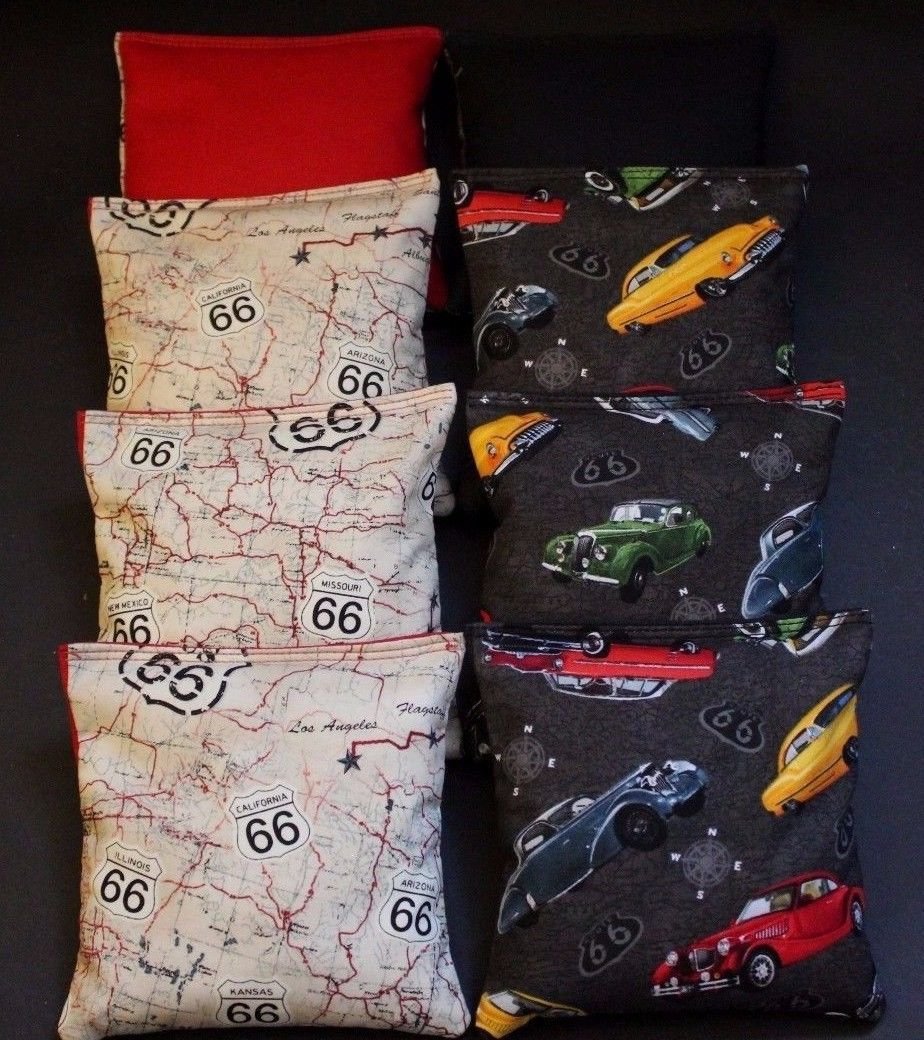 BackYardGamesUSA Custom Patriotic Tropical Parrot 8 Regulation Cornhole Bags B83