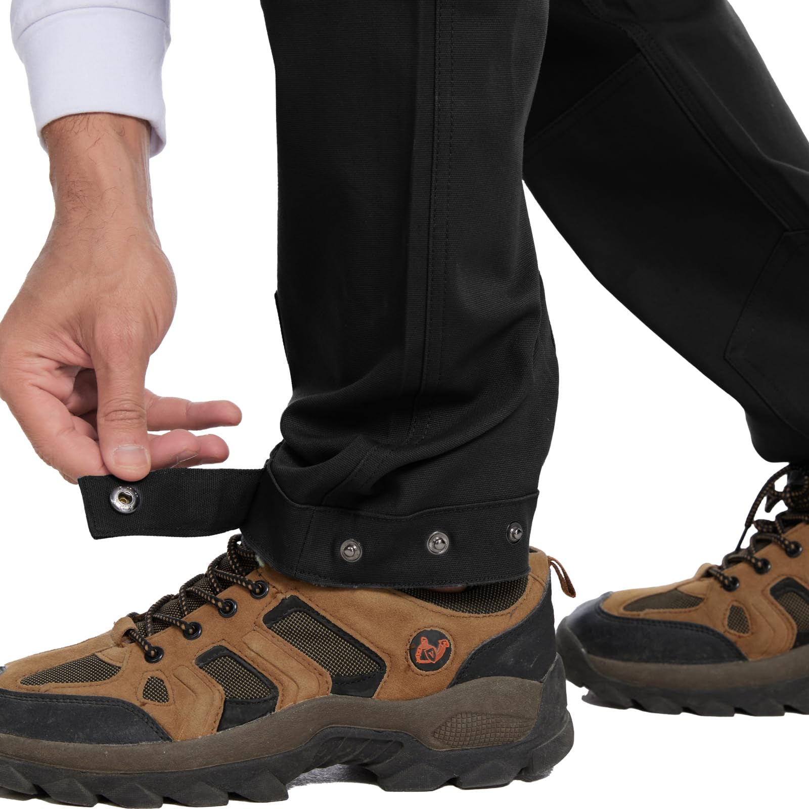 WORK IDEA Pantalón de Senderismo para Hombre, Ajuste Slim elástico, Impermeable, Adecuado para Actividades al Aire Libre