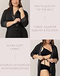 Kindred Bravely Emmaline Maternity & Nursing Robe Hospital Bag/Delivery Essential