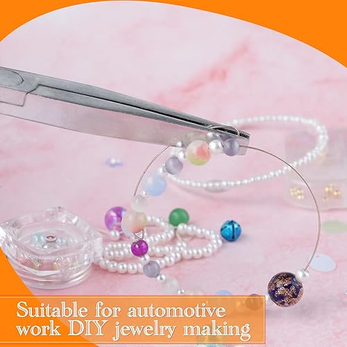 Miniatura 6 de SPEEDWOX Alicates largos de punta plana de 7.5 pulgadas, alicates de punta de pato mini alicates de punta plana extra largos, alicates planos de