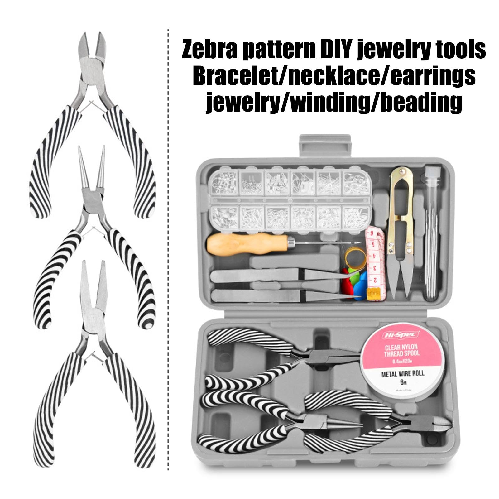 Set di pinze per gioielli, pinze per gioielli, kit di fabbricazione di gioielli, kit di strumenti per gioielli, strumenti per braccialetto, strumenti per gioielli, strumenti per gioielli,