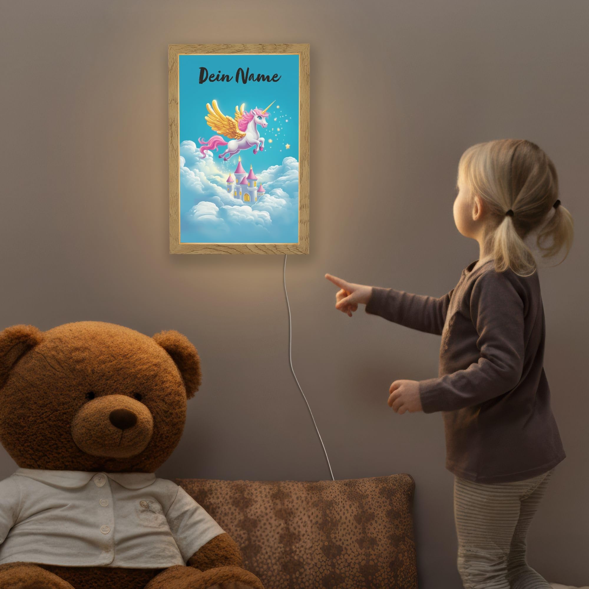 Kinder Nachtlicht Mit Name Tischlampe Kinderzimmer Kids Night