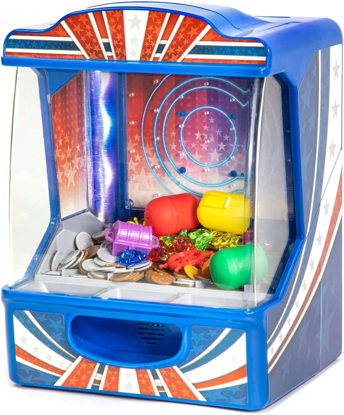 Retro Arcade Electronic: Coin Pusher - Tabletop Game, Push The Coins Over The Edge to Win, 1 Player, Ages 6+