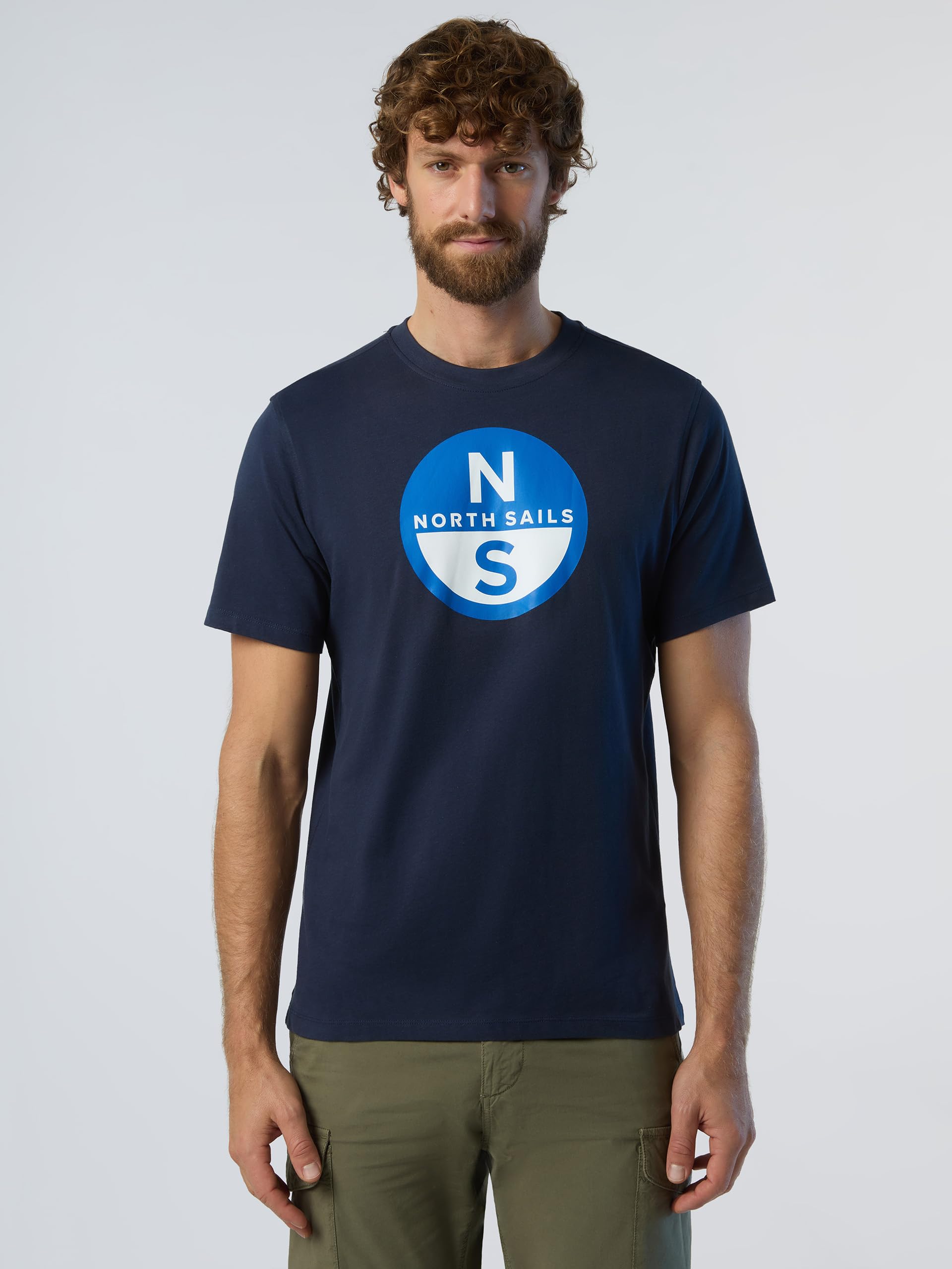 NORTH SAILS Camiseta Hombre Cuello Redondo Manga Corta Camiseta de algodón con Estampado artículo 692972 Camiseta básica Manga Corta