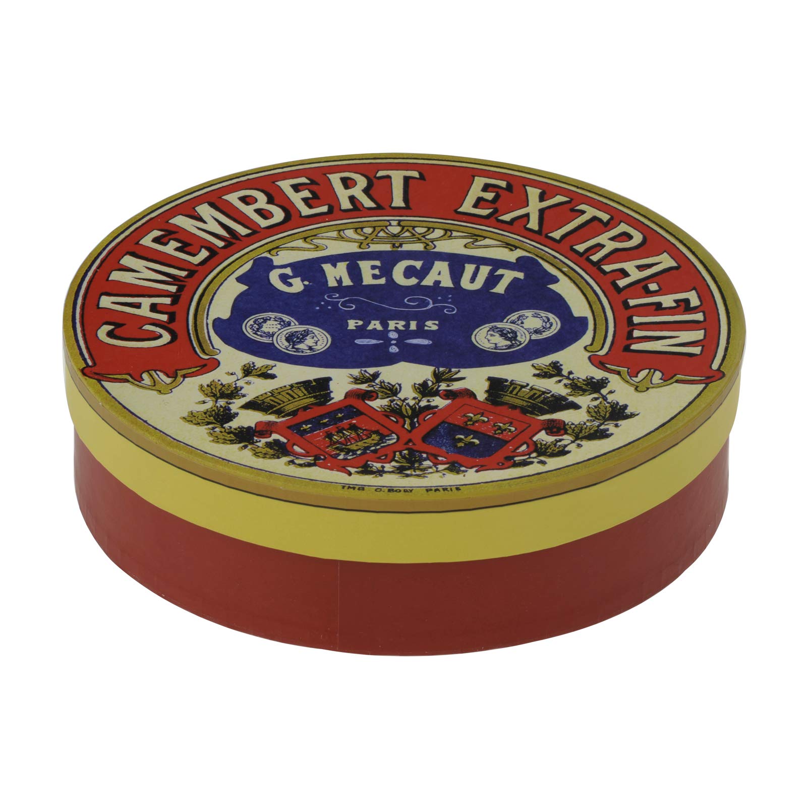BIA Lot de 4 Assiettes à Fromage Camembert Classiques 12,5 cm de diamètre Coffret Cadeau
