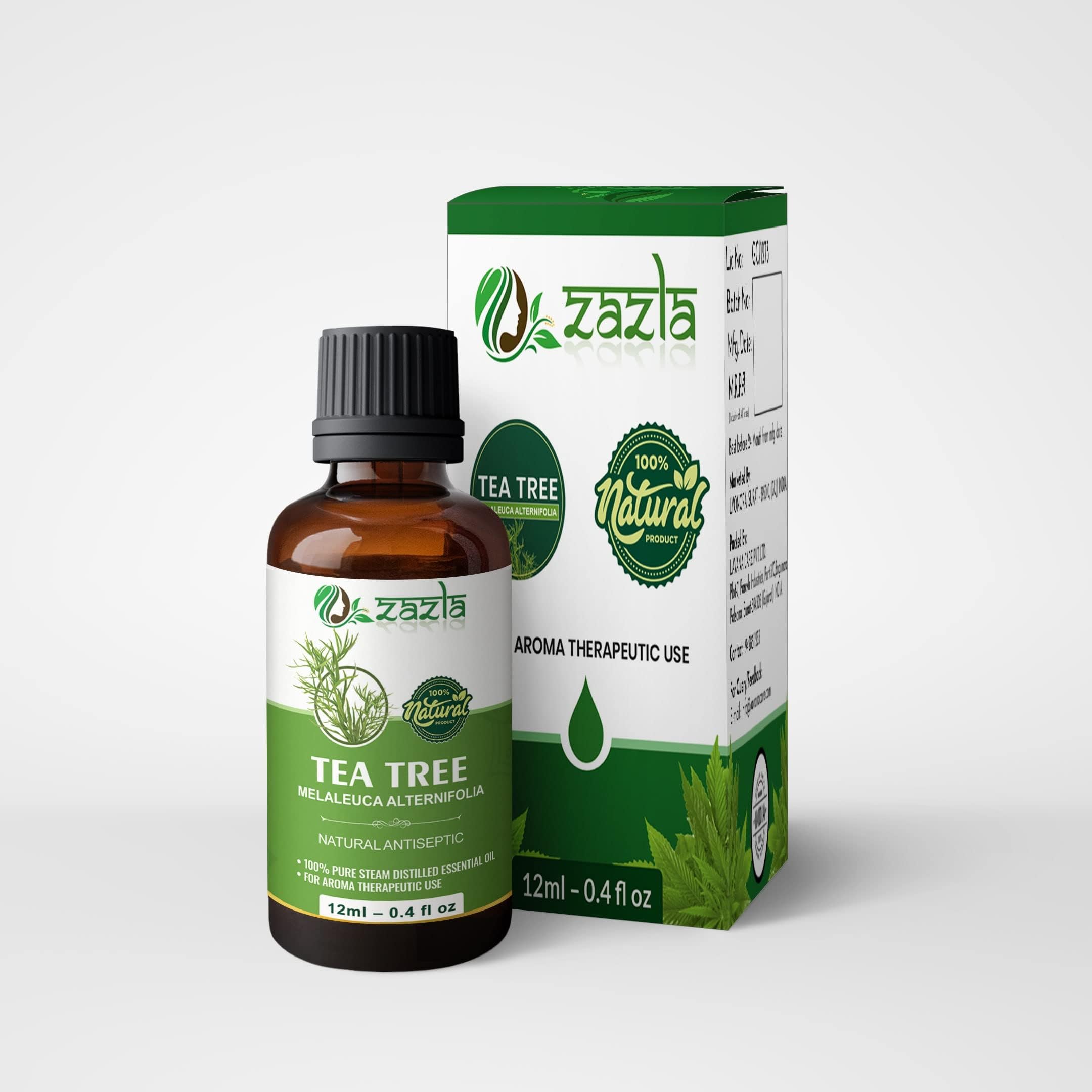 Tea Tree Essential Oil - 100% Pure & Natural & Undiluted,Hair, Pimples, Acne, Dandruff, T Zone & Underarm - High Potency Premium Essential Oil, Aromatherapy, 12ml(Pack of 1)-image-29