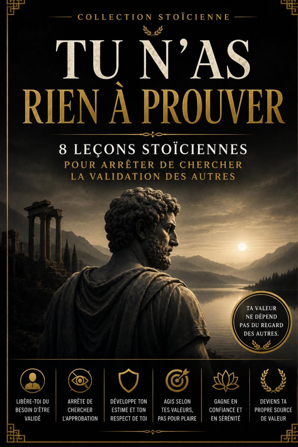 TU N'AS RIEN À PROUVER: 8 LEÇONS STOÏCIENNES POUR ARRÊTER DE CHERCHER LA VALIDATION DES AUTRES (Collection Stoïcienne Moderne)