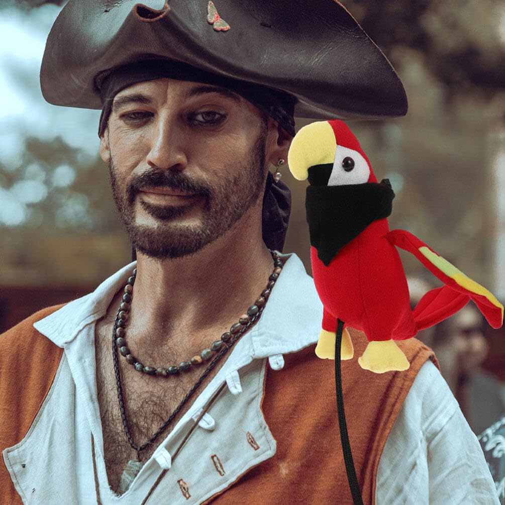 GALPADA 1 Set Pirata Pappagallo Prop Set Costumi Di Halloween Costume Da Pirata Del Fumetto Pappagallo Bambola Halloween Farcito Uccello Nastri Per Dreses Pirata Rifornimenti Del 141157331