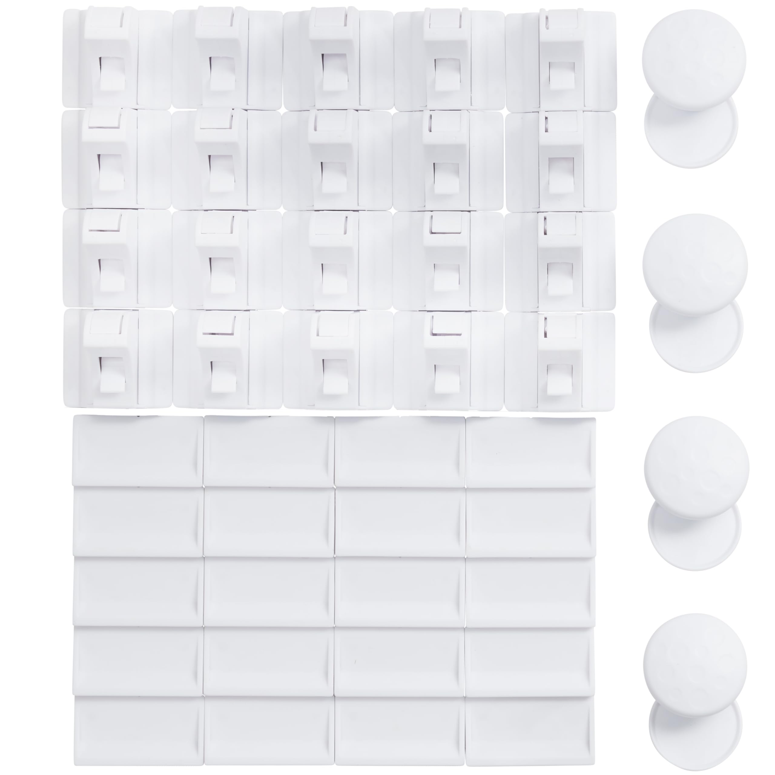 Matana - 20 Serrature di Sicurezza Autoadesive Magnetiche per Bambini con 4 Chiavi - Armadi e Cassetti - Installazione Facile - Nessuna Vite o Foratura