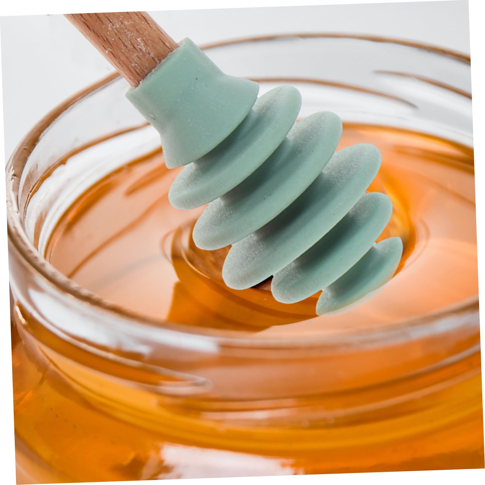 5pcs Honey Stir Sticks Honey Stirrer Syrup Stirrer Silicone Honey Dipper Honey Stirring Spoon