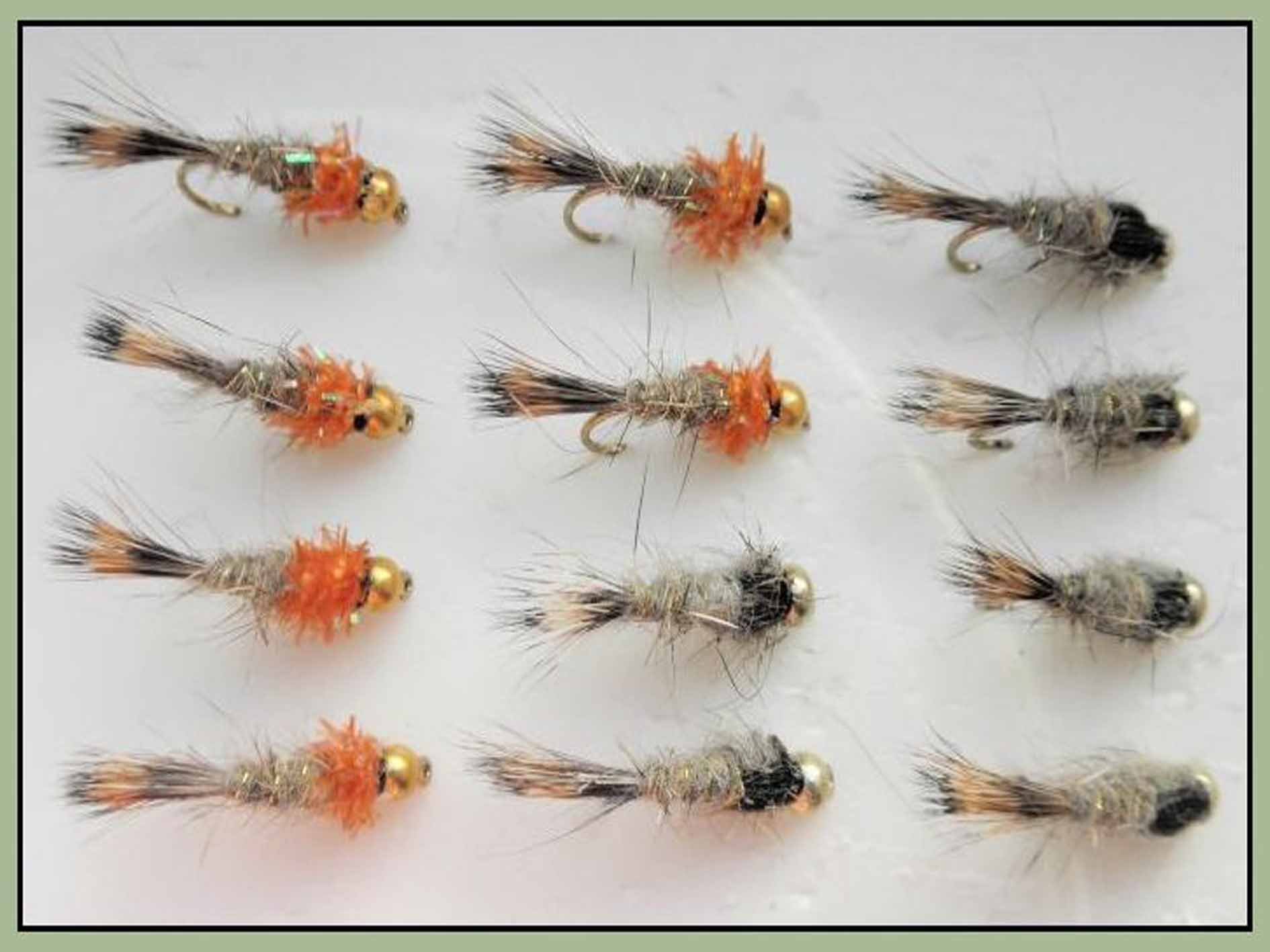 5er-Pack Beschwerte Goldkopf-Nymphen – Fliegenköder Für Forellen, Naturgetreu & Mit Widerhaken