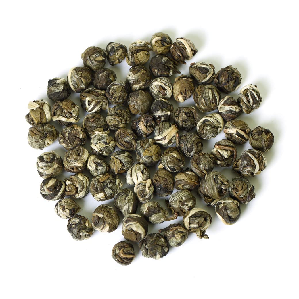 GOARTEA - Jasmine Dragon Pearls - 4Pcs 250g / Total 35.2oz Supreme Grade - Jasmine Pearl Green Tea - Chinese Green Tea Loose Leaf