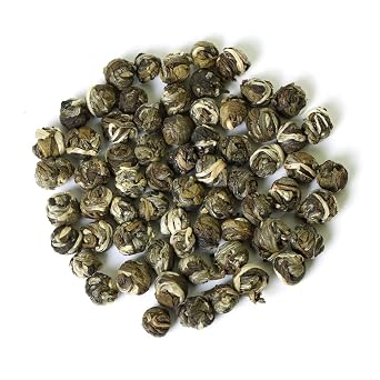 GOARTEA - Jasmine Dragon Pearls - 250g 8.8oz Supreme Grade - Jasmine Pearl Green Tea - Chinese Green Tea Loose Leaf