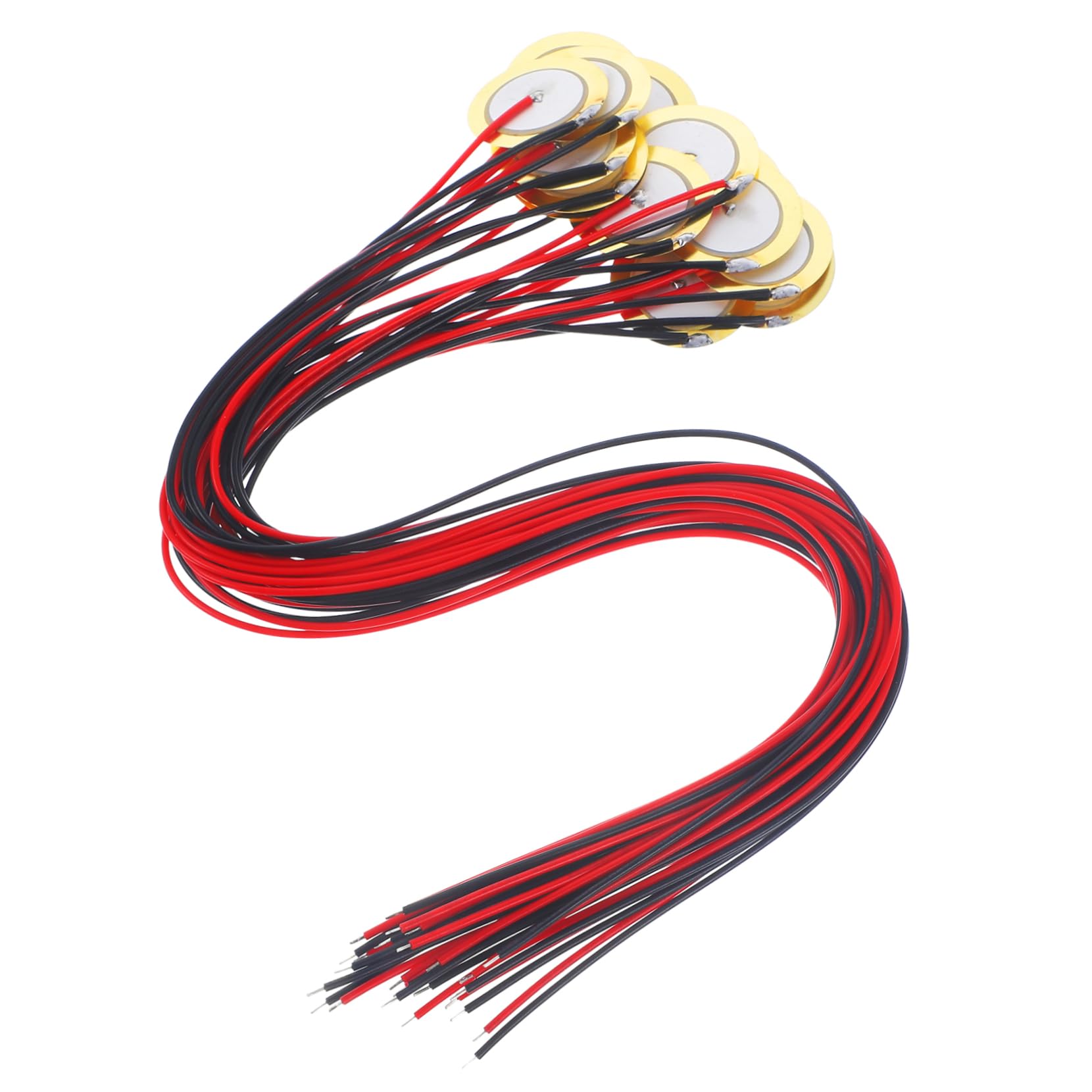ifundom 60stücke Teiliges Piezo Pickup Akustische Instrumente Piezoelektrische Wandler Für Gitarre Schlagzeug Und Mikrofon-trigger Langlebig Und Leicht Kabel