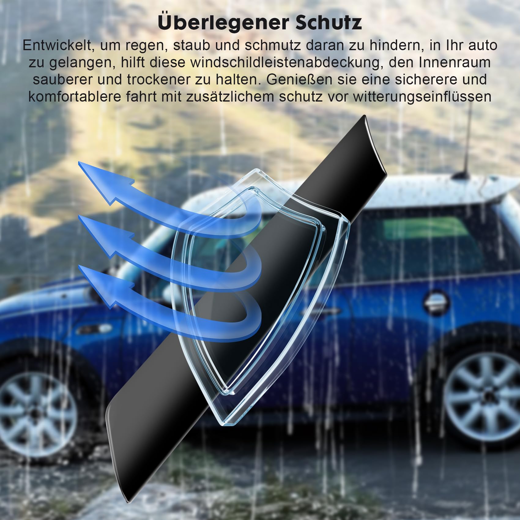 Windschutzscheiben-A-Säulen-Zierleiste 51137128157 Vorne Links Windschutzscheiben-Zierleiste Kompatibel mit Mini R50 R53 Cabriolet R52