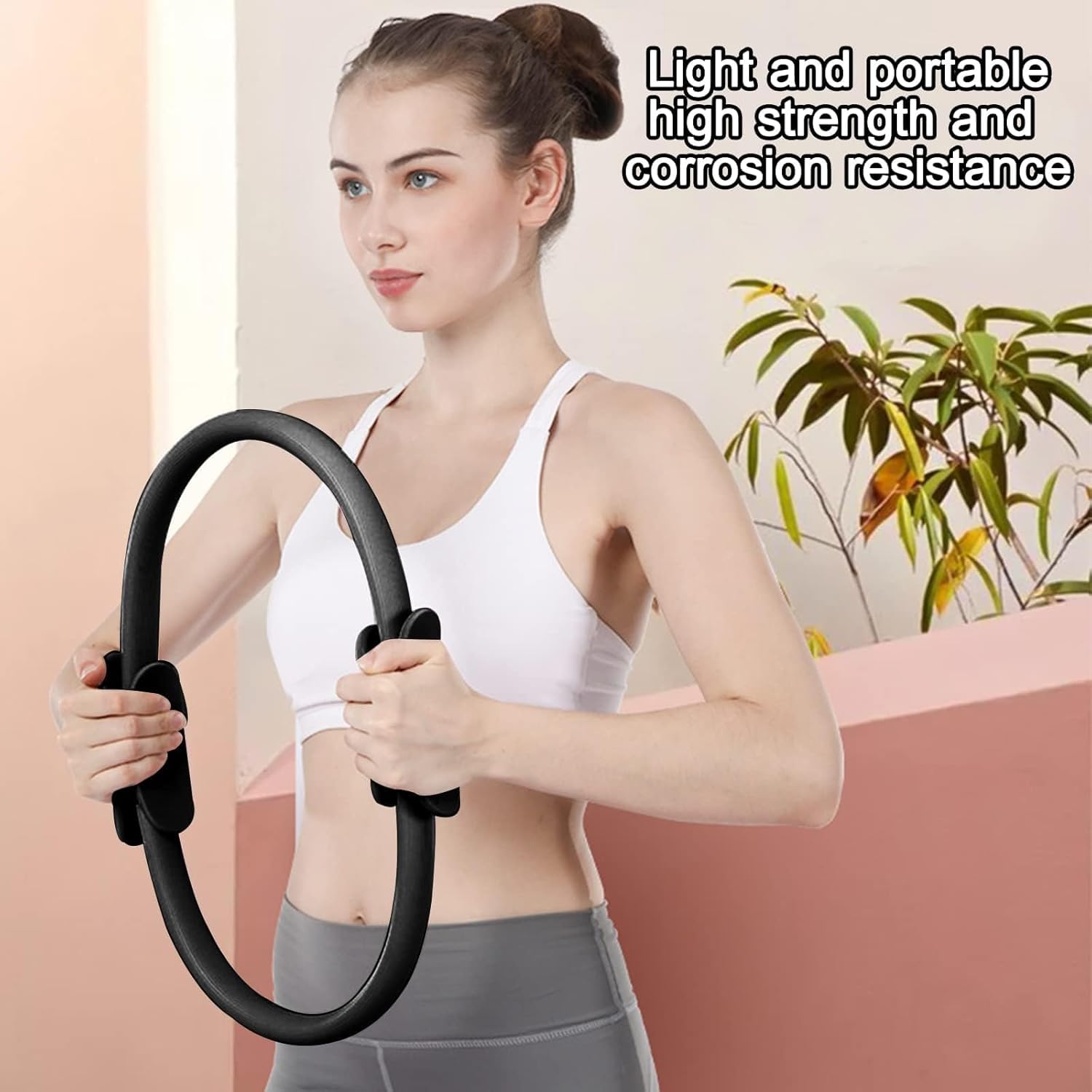 Anello fitness per pilates, per donne e uomini, cerchio per addome, gambe, glutei, pilates, riformatore, pilates, principianti, utenti avanzati, allenamento del pavimento pelvico, ideale per