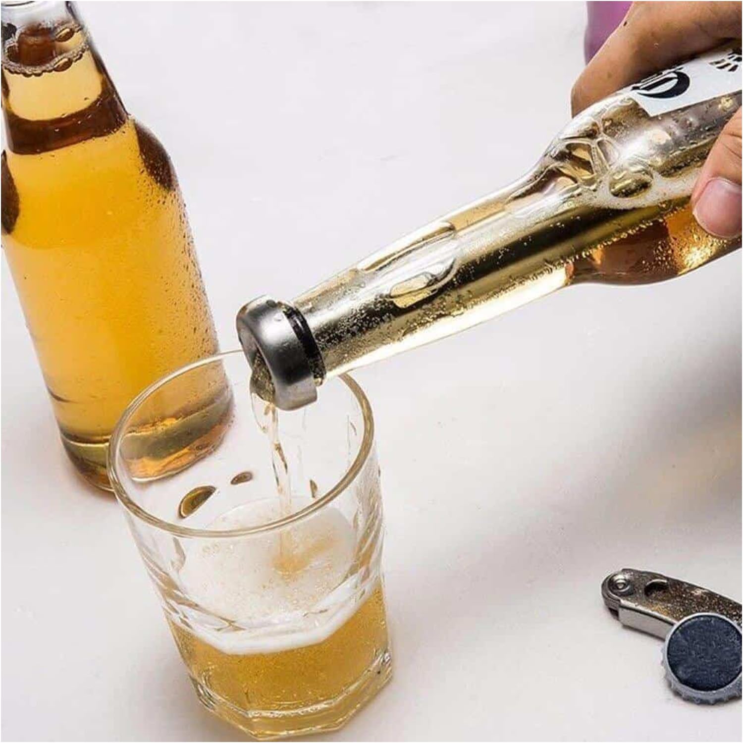 Mad Monkey 2000067 Beer Cooler Stick with Bottle Opener, Stainless Steel