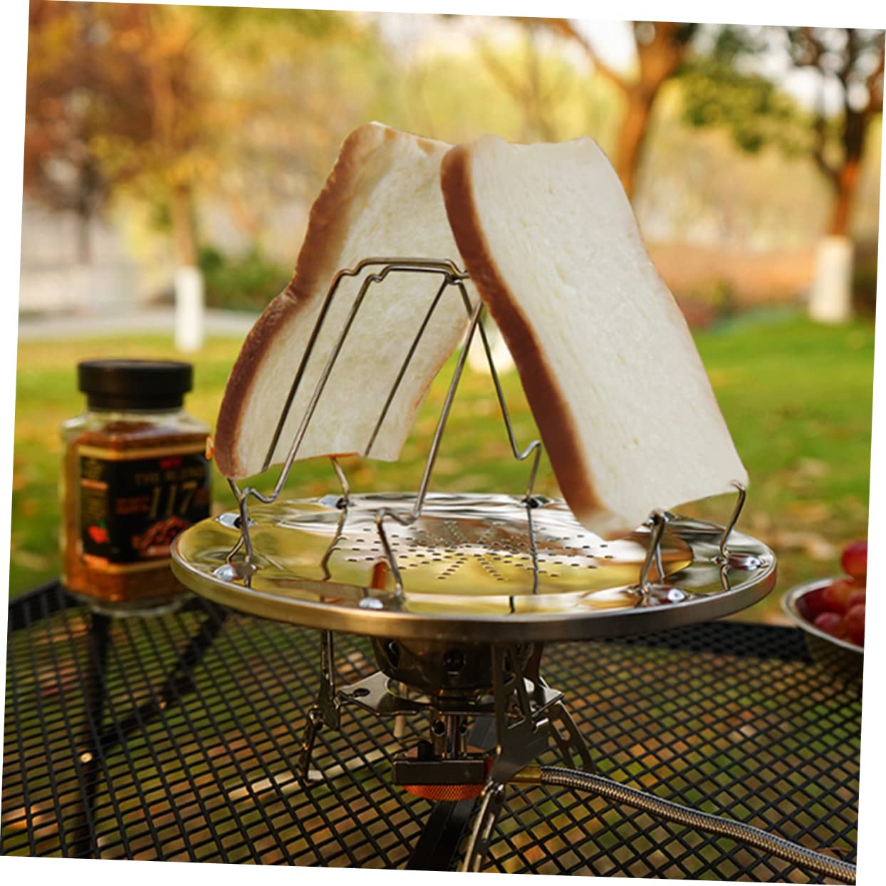 Ciieeo Foldable Baking Cooling Rack Multi Purpose Toast Rack for Outdoor Grilling Bbq and Baking Tool for Cakes Bread and Cookies and Stable